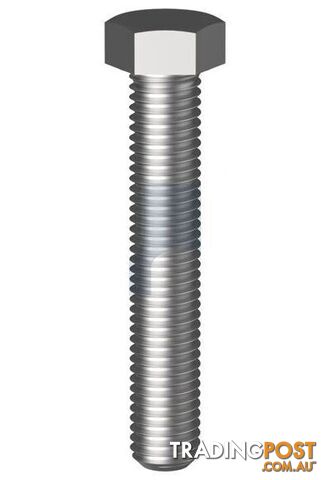 304 Stainless Finish Hex Set Screw Metric Hobson