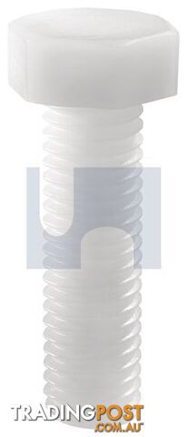 Nylon Natural Finish Hex Head Set Screw Imperial Hobson
