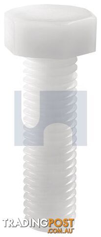 Nylon Natural Finish Hex Head Set Screw Imperial Hobson