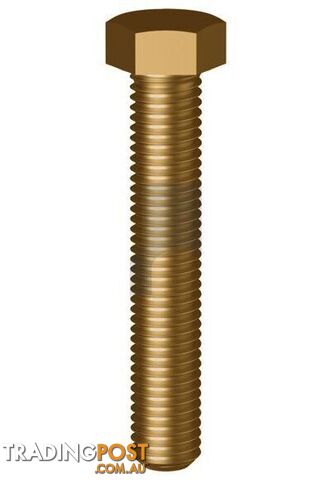 Brass Finish Hex Set Screw Metric Hobson