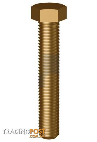 Brass Finish Hex Set Screw Metric Hobson