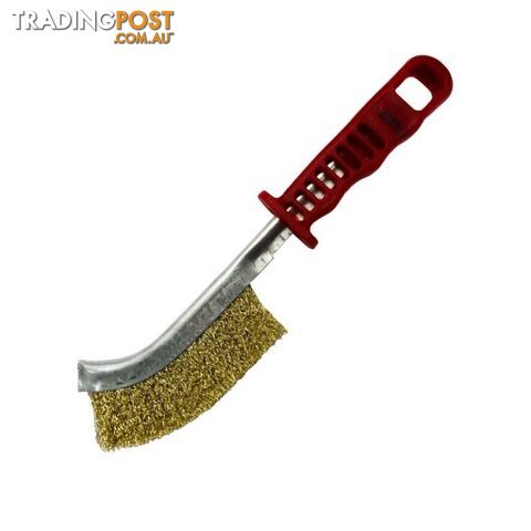 Brass Coated Steel Scratch Brush Josco BSBS