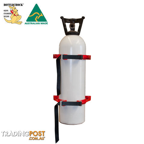 Bottlechock Cylinder Restraint 160-230mm E Size Medium 2 Cylinder Kit Stainless BST2M - photo 2 of 3