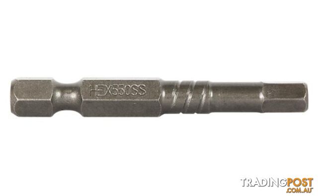 Hex 4mm x 50mm Power Bit Thunderzone Carded