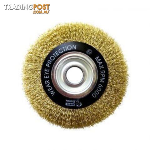 150mm x 20mm Crimped Multi-Bore Wheel Brush Josco BWB15020