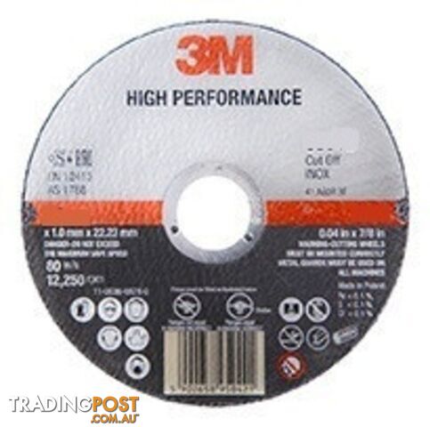 High Performance Cut-Off Wheel 230mm x 2.5mm 3M XA009104473 Pack of 25