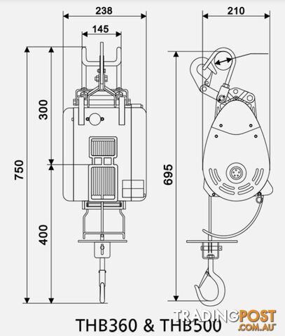 Compact Wire Rope Builders Hoists - photo 3 of 3
