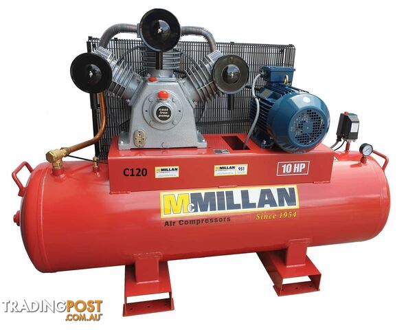 C Series 415V Air Compressor 10HP 3 Cylinder 1,030LPM / 36.4CFM C120
