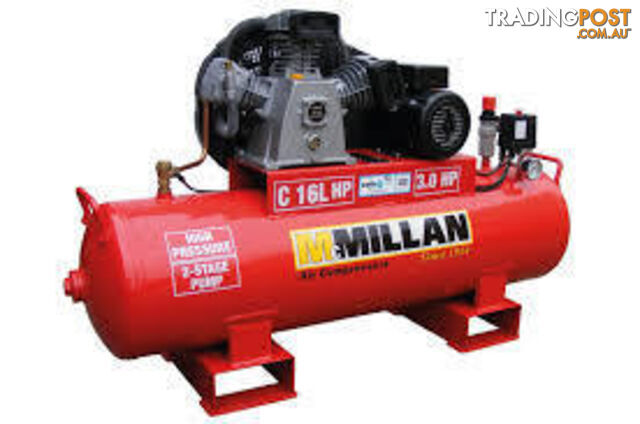 Air Compressor C-HP Series 2 Stage High Pressure Pump 3 HP/240 Volt 125 Litres...