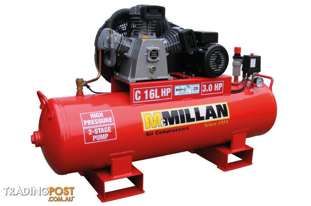 C16L McMillan 16CFM 240V Compressor on 125L Tank