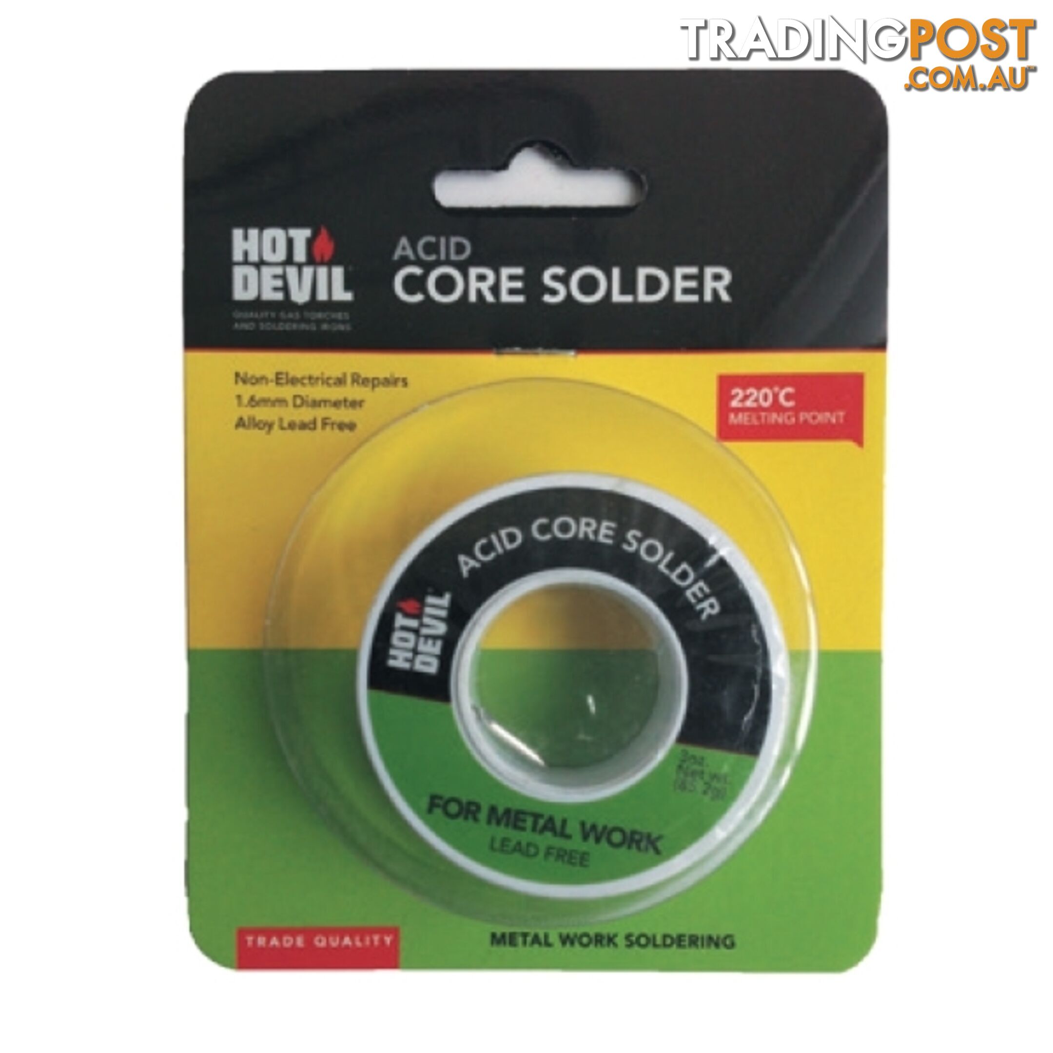 Acid Core Solder Metal Work Hot Devil HDACS
