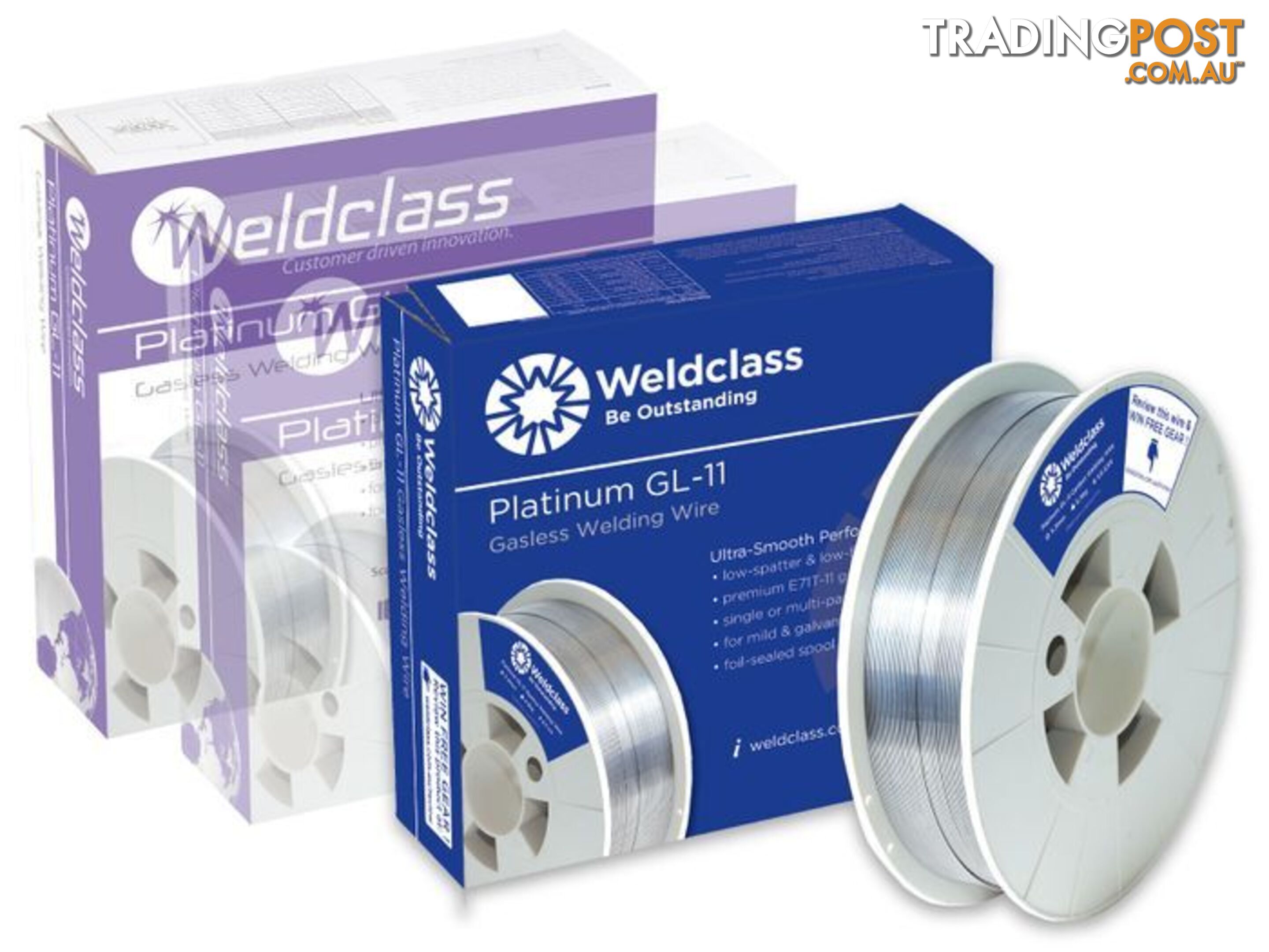 Platinum GL-11 Gasless Wire 200mm Spool 0.9mm 4.5kg Weldclass 2-098FM