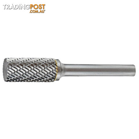 Carbide Burr Cylindrical Square End 3/8" X 3/4" Head 1/4" Shank DC Holemaker...