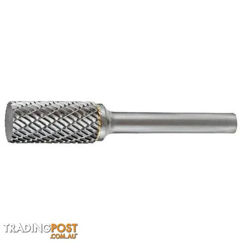 Carbide Burr Cylindrical Square End 5/8" X 1" Head 1/4" Shank DC Holemaker...