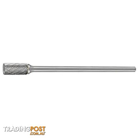 Carbide burr Cylindrical End Cut 3/8" x 3/8" Head 1/4" 6" Extended Shank DC...