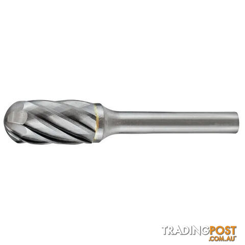 Carbide Burr Cylindrical Radius End 1/2" X 1" Head 1/4" Shank AC Holemaker...