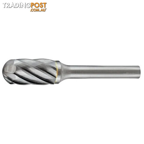 Carbide Burr Cylindrical Radius End 3/4" X 1" Head 1/4" Shank AC Holemaker...