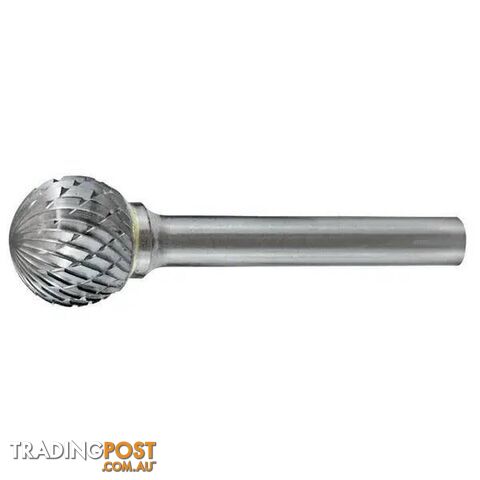 Carbide Burr Ball Shape 3/4" Diameter 1/4" Shank DC Holemaker CB-SD7