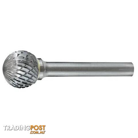 Carbide Burr Ball Shape 1" Diameter 1/4" Shank DC Holemaker CB-SD9