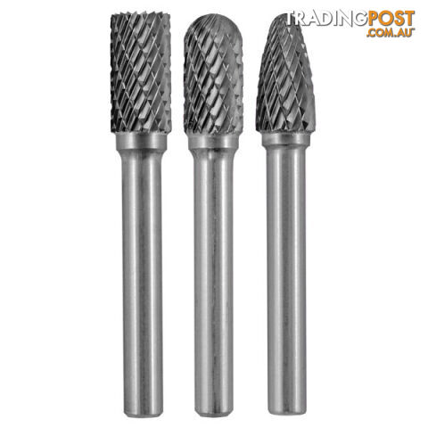 Carbide Burr Set Blister Pack- 3 Piece SB3/SC3/SF3 Holemaker CB-SET-03