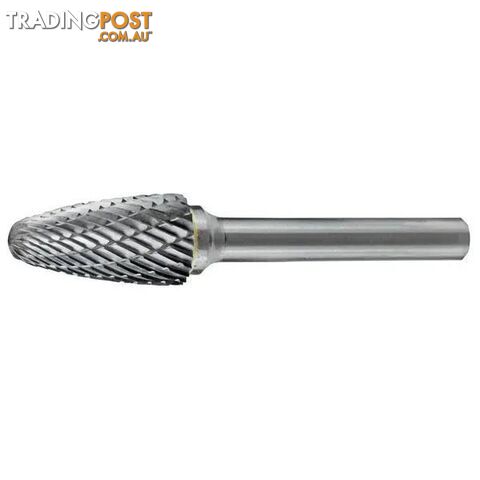 Carbide Burr Tree Shape Radius End 3/8" X 3/4" Head 1/4" Shank DC CB-SF3