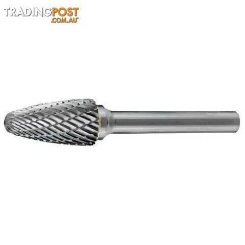 Carbide Burr Tree Shape Radius End 7/16" X 1" Head 1/4" Shank DC CB-SF4