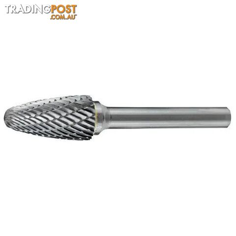 Carbide Burr Tree Shape Radius End 1/2" X 1" Head 1/4" Shank DC CB-SF5