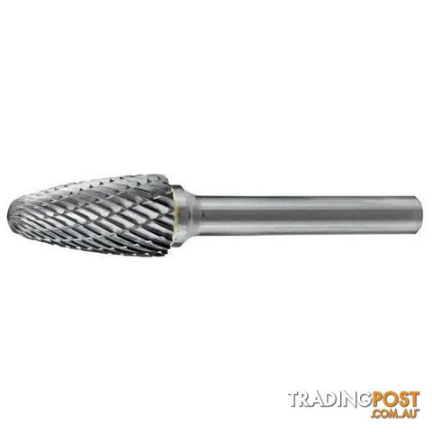 Carbide Burr Tree Shape Radius End 5/8" X 1" Head 1/4" Shank DC CB-SF6