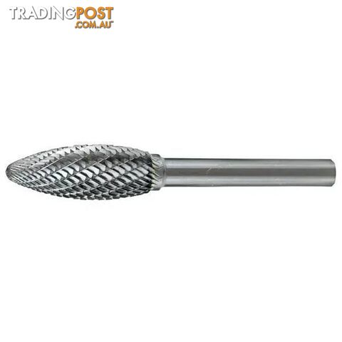 Carbide Burr Flame Shape 5/8" X 1-7/16" Head 1/4" Shank DC CB-SH6