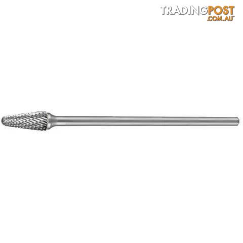 Carbide Burr Extended Tapered Radius End 1/4" X 5/8" Head, 1/4" X 6" Extended Shank DC Holemaker CB-SC3L6 - photo 1 of 1
