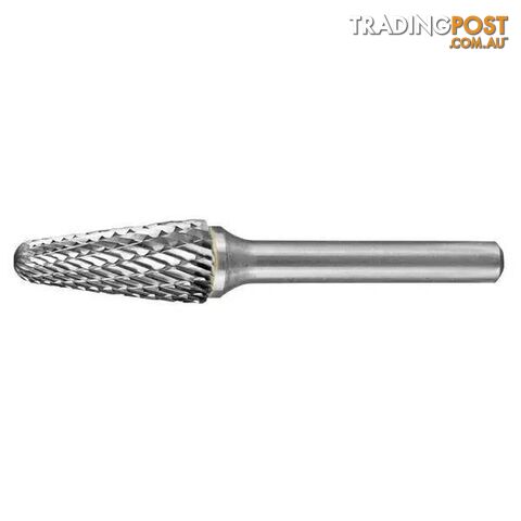 Carbide Burr Tapered Radius End 5/16" X 7/8" Head 1/4" Shank DC CB-SL2