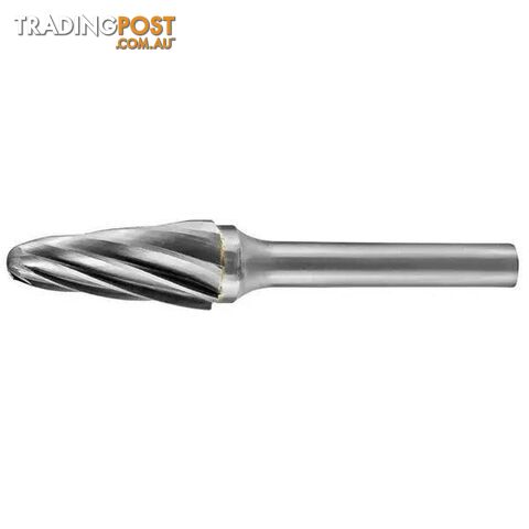 Carbide Burr Aluminium Tapered Radius End 1/2" X 1-1/8" Head 1/4" Shank AC...