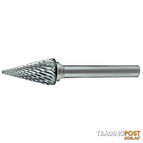 Carbide Burr Cone Shape 1/8" X 1/2" Head 1/8" Shank DC CB-SM42