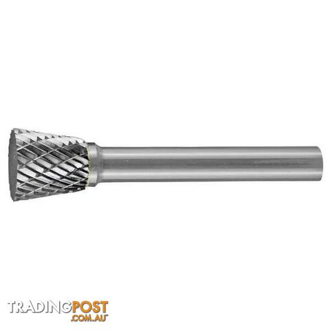 Carbide Burr Inverted Cone Shape 1/8" X 1/8" Head 1/8" Shank DC Holemaker...