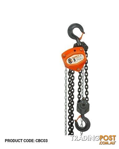 3 Tonne Capacity 3m Long Chain Block Commercial CBC03