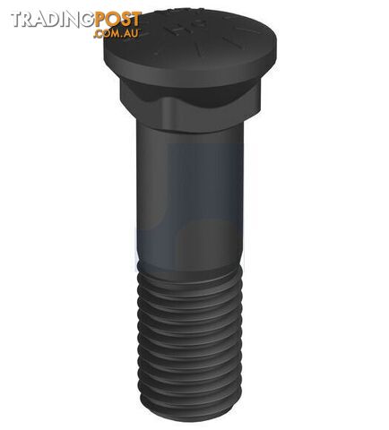1UNC X 3-3/4mm Plain Finish Plow Bolt Long Shoulder Grade 9 Imperial Hobson...