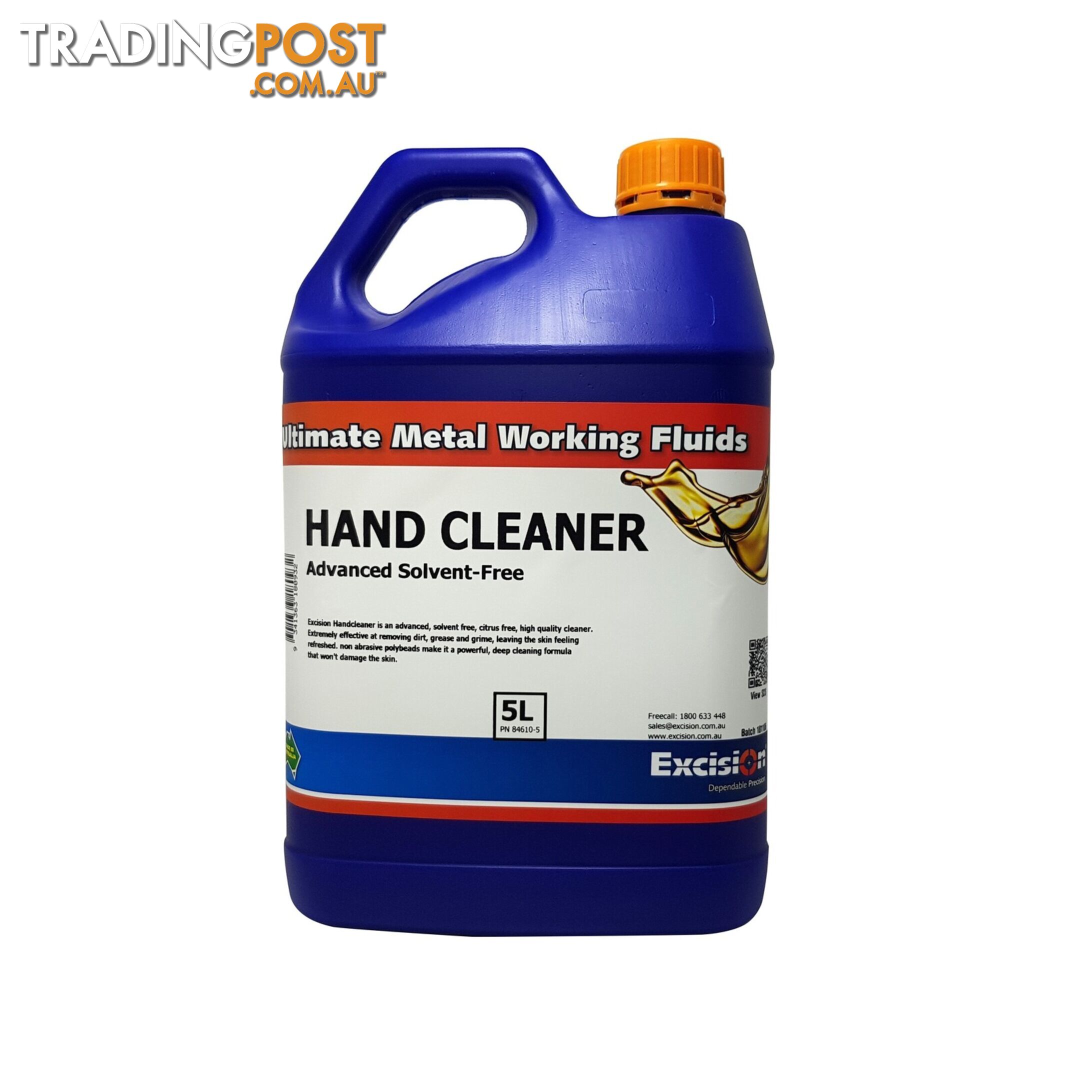 Hand Cleaner Anti-Bacterial Advanced Solvent Free 5 Litres Excision 84610-5