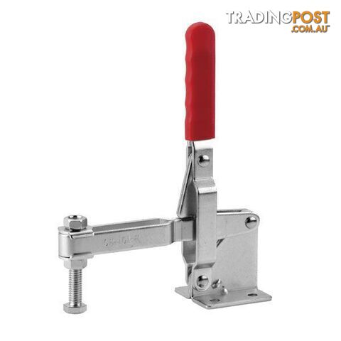 Toggle Clamp Vertical Flanged Base Straight Handle 450kg Cap 128mm Reach ITM...