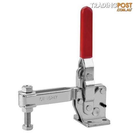 Toggle Clamp Vertical Flanged Base Straight Handle 450kg Cap 125mm Reach ITM...