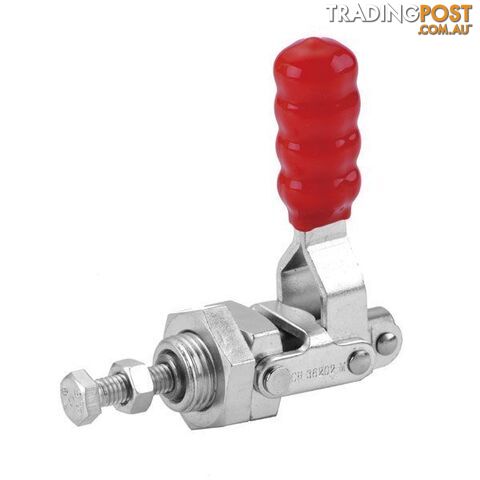 Toggle Clamp, Push/Pull, Threaded Collar, Str Handle, 91kg Cap, 20mm Stroke ITM...