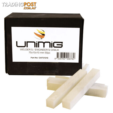 Unimig Engineers Chalk 75x10x10 CH751010 Box of 50 Pieces