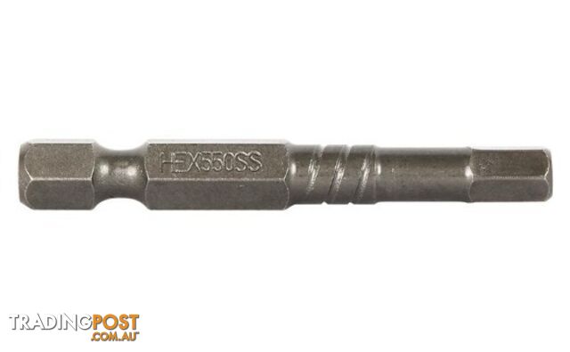Hex 4mm x 50mm Power Bit Thunderzone Carded