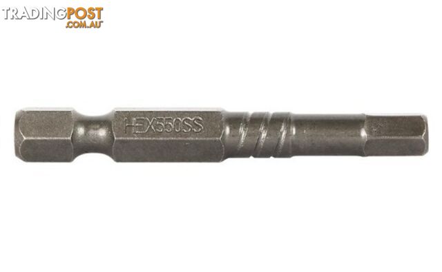 Hex 5mm x 50mm Power Bit Thunderzone Carded CHEX550SS
