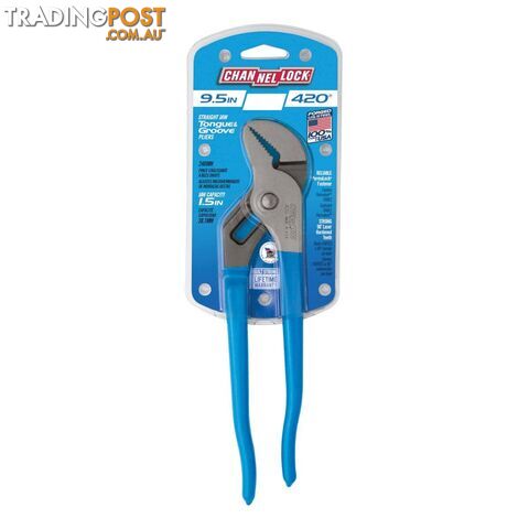 Plier Straight Jaw Tongue & Groove 241mm 9.5 Channellock CL420