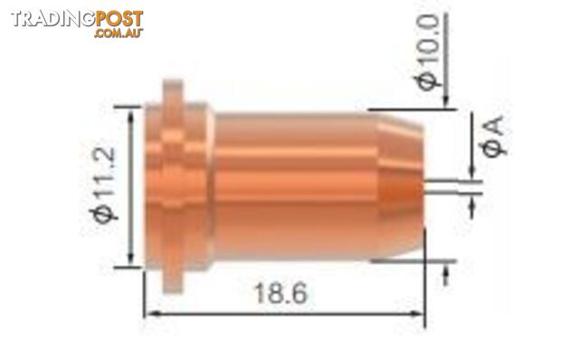 Cutting Tip 0.8mm Flat For Cutmatic 45 WIA SCP2520-08 Pkt : 5