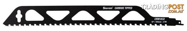 Cement Carbide Recip Blade 454mm 32 Tooth Starrett CRM1832-1