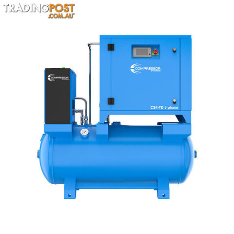 415V 5.5HP (4kW) Super Quiet Three Phase Screw Air Compressor CS4-TD with 320L...