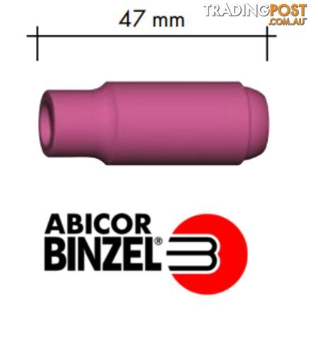 Collet Body Alumina Nozzle Size 6 For 17/18/26 Torch 10N48 Binzel P701.0109 Pkt : 2