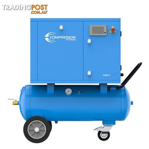 240V 20A 4HP Super Quiet Single Phase Screw Air Compressor CSM3-T 100L Tank