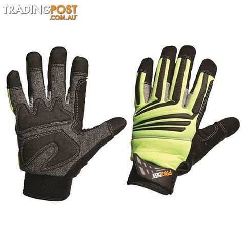 Cut 5 Hi-Vis Mechanics Gloves Pro Choice PTYC